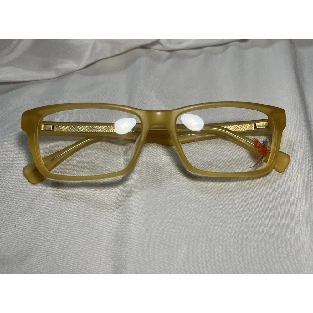 Maui Jim Optical MJO 2204-79WV Golden Yellow Eyeglasses Frames 53/17/143 NWOT